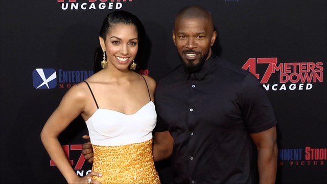 Corinne Foxx and Jamie Foxx 47 Meters Down: Uncaged Premiere Red Carpet
