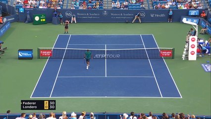 تنس: بطولة سينسيناتي: فيدرير يهزم لونديرو 6-3 و 6-4