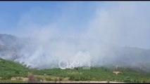 RTV Ora – Zjarr i madh në Kolonjë, shumë pranë banesave