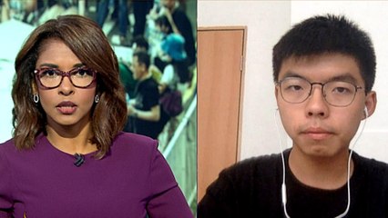Hong Kong: Joshua Wong calls on gov't to stop police brutality