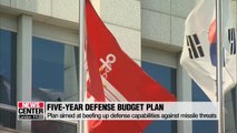 S. Korea lays out five-year defense budget plan aimed at beefing up defense capabilities against evolving missile threats