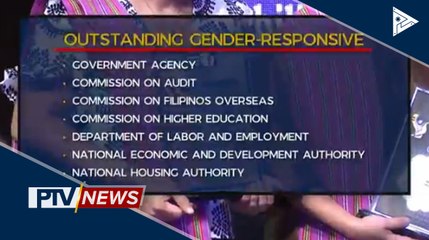 Outstanding gender-responsive agencies, kinilala ng PCW