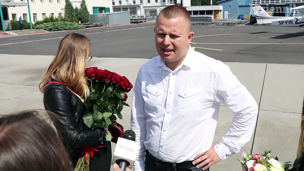 Nietypowe oświadczyny na Łódzkim lotnisku