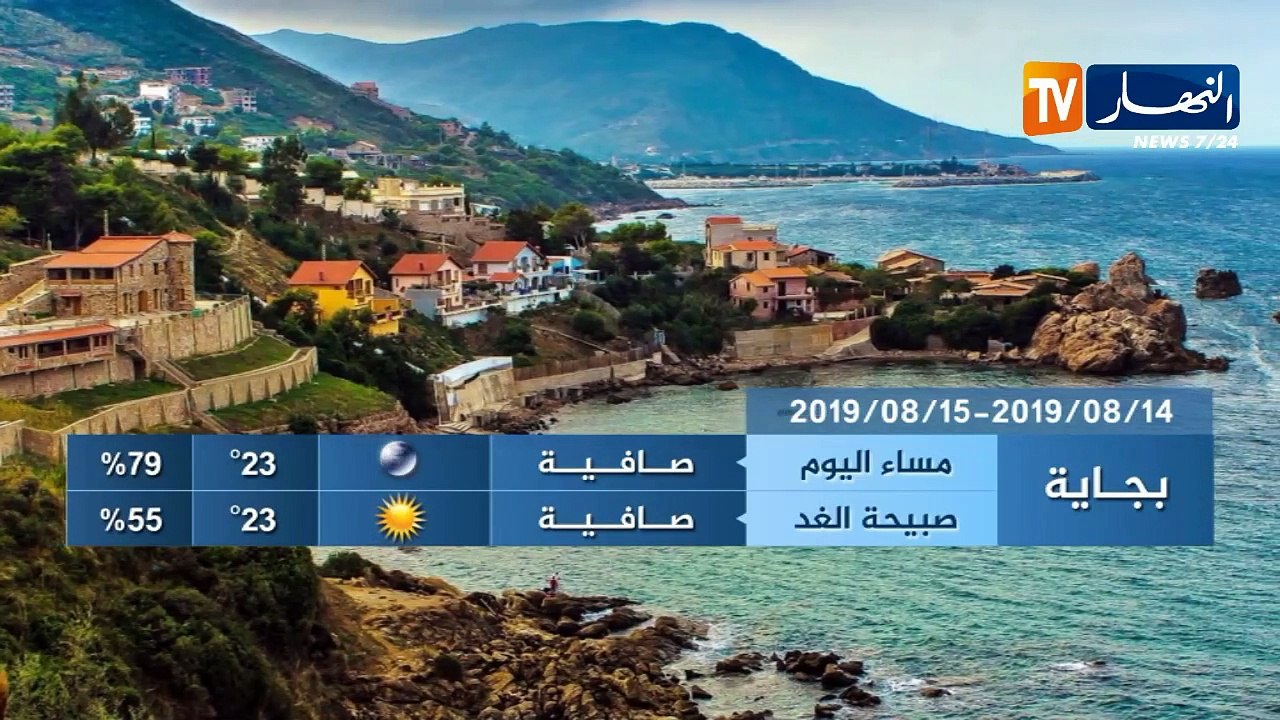 درجات الحرارة القصوى المتوقعة ليوم الخميس 15 أوت 2019