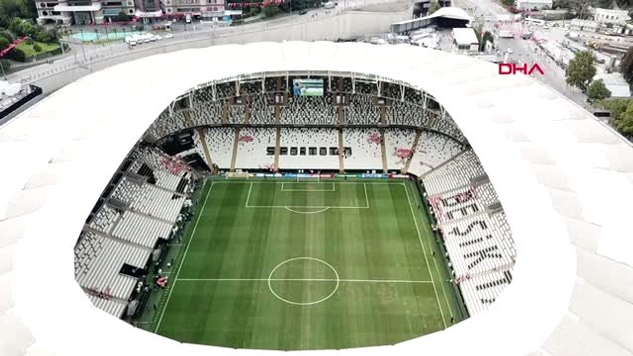 DEV MAÇ ÖNCESİ STAT ÇEVRESİNDEKİ SON DURUM HAVADAN GÖRÜNTÜLENDİ