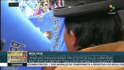 Bolivia:son 40 las organizaciones sociales que respaldan a Evo Morales