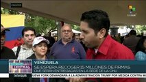Venezolanos apoyan masivamente la campaña 