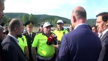 Soylu, Karabük Gerede yolunda denetlemelerde bulundu (1)