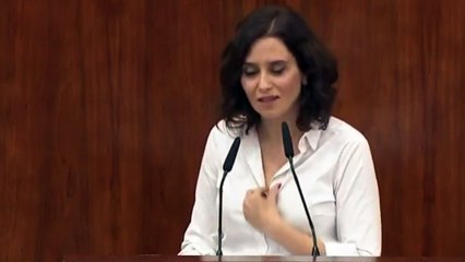 Ayuso ataca la política de pactos del PSOE: "Ustedes son amigos del nacionalismo"