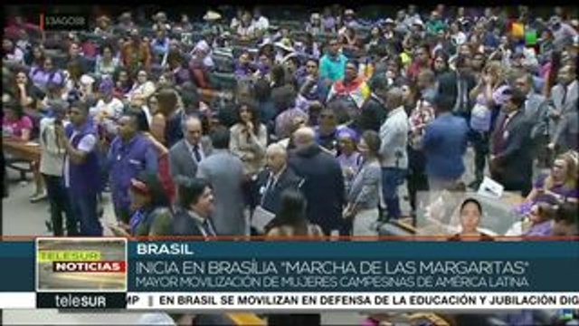 teleSUR Noticias: Marchan en Brasil en defensa de la educación