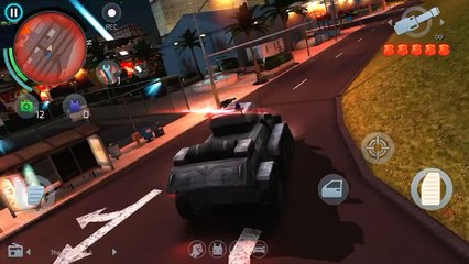 Gangstar Vegas logyuean súper bólido  y big  gun destroza todo y conseguir todo