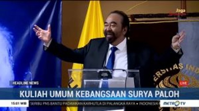Surya Paloh Sampaikan Kuliah Umum Kebangsaan di UI