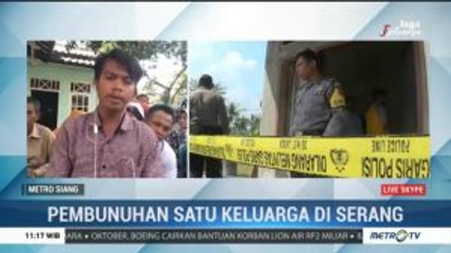 Keluarga Tidak Tahu Korban Pembunuhan Serang Punya Masalah