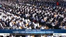 Ribuan Mahasiswa Baru Mainkan Perkusi, Unbraw Catat Rekor MURI