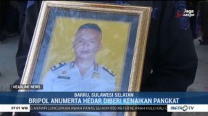 Briptu Hedar Dikebumikan di Barru Sulsel