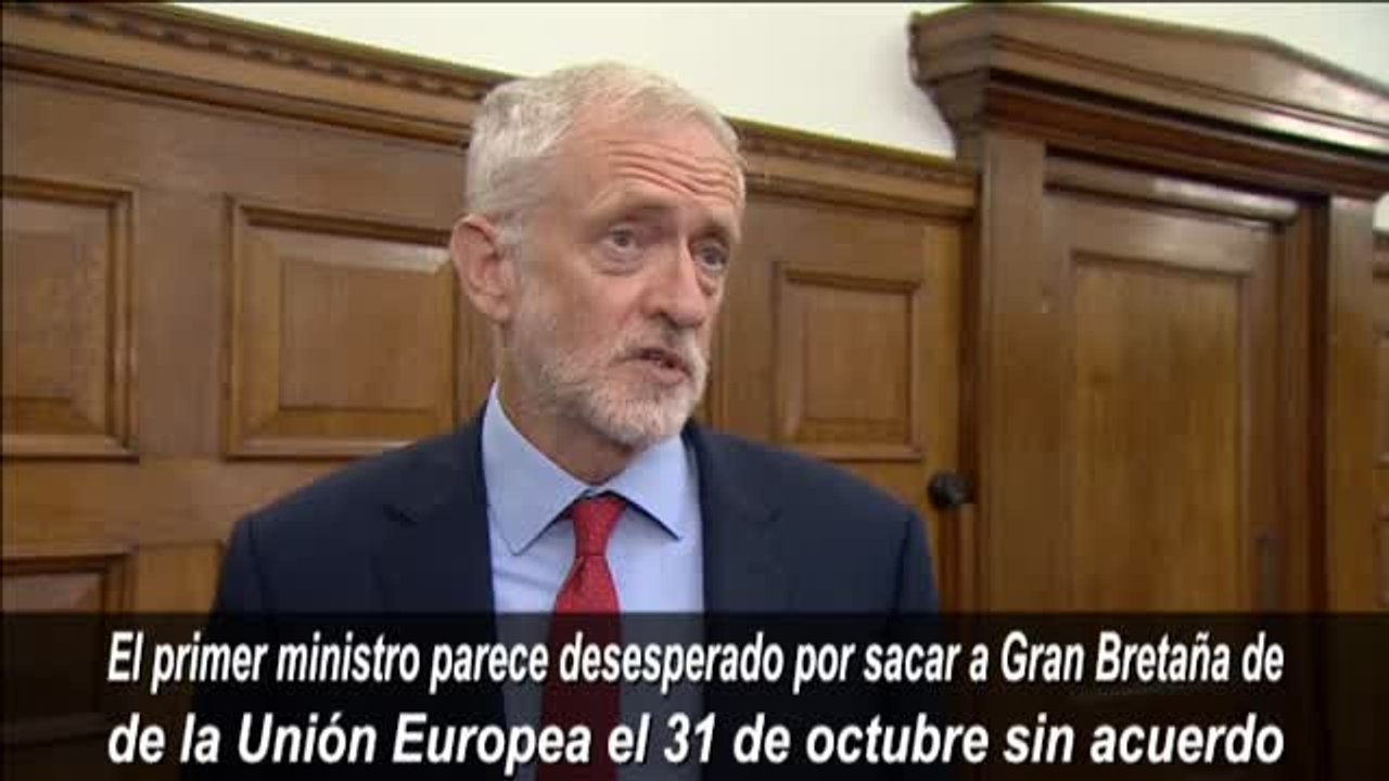 Los laboristas impulsarán una moción de confianza contra Boris Johnson para frenar el Brexit sin acuerdo