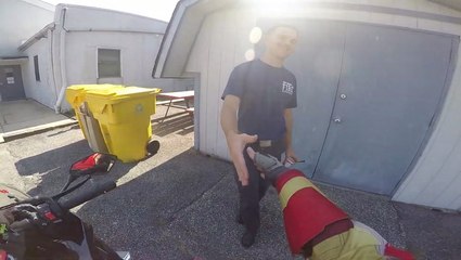 Kindhearted Motorcyclist Gives Thanks To EMTs That Saved Him