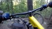 Mountain Bikers Take Some Hard Falls While Riding Difficult Trail