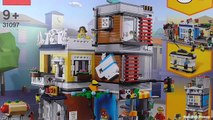 LEGO Creator Townhouse Pet Shop & Café (31097) - Toy Unboxing and Speed Build