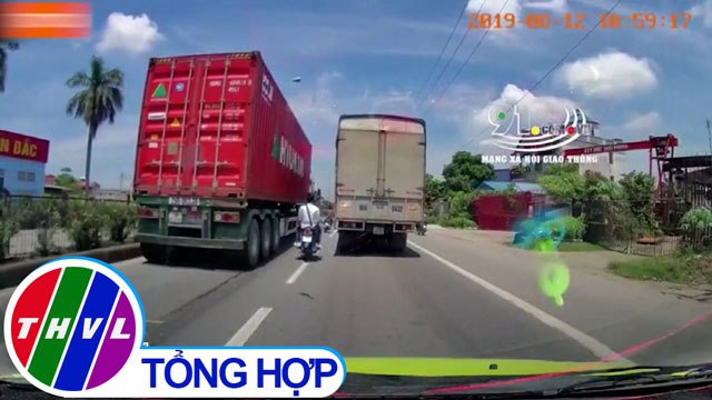 THVL | Dàn xe máy lạng lách nguy hiểm trên quốc lộ tại Hải Phòng