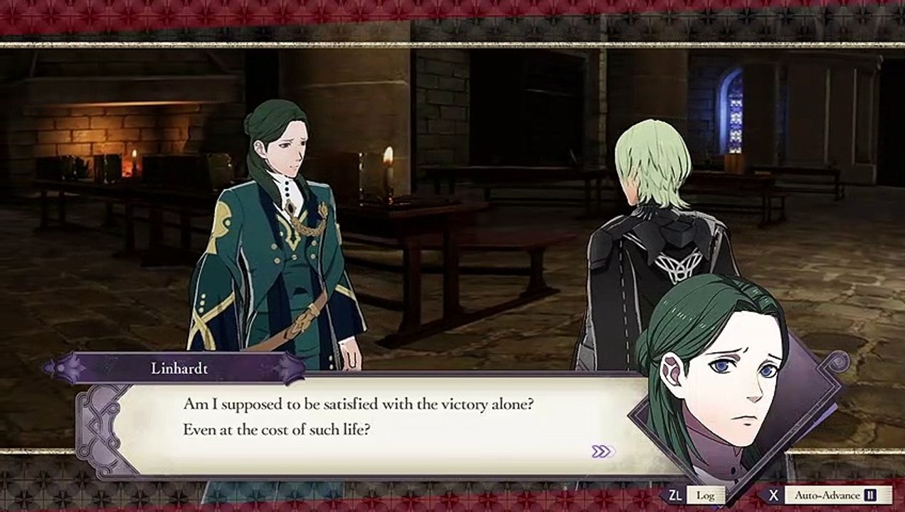Fire Emblem Three Houses - Chapter 15: Visit Linhardt "I Don't Want To Kill" Dialogue Tree Switch (2019)