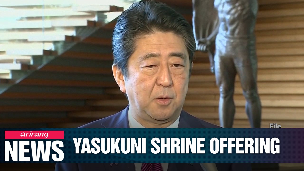 Japanese PM Abe sends offering to Yasukuni Shrine