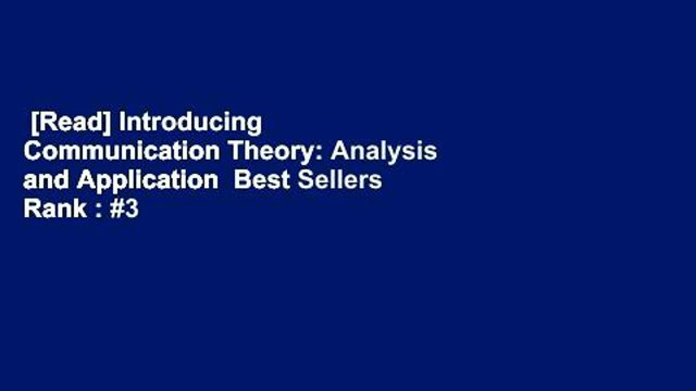 [Read] Introducing Communication Theory: Analysis and Application Best Sellers Rank : #3