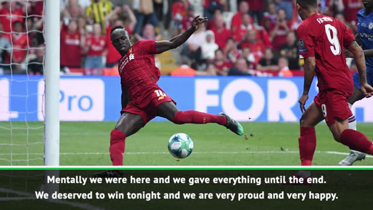 Liverpool deserved Super Cup victory - Mane