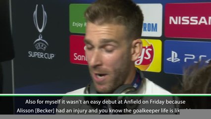 Liverpool's stars react after winning the UEFA Super Cup