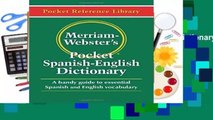 Merriam Webster s Pocket Spanish-English Dictionary (Pocket Reference Library)  Review