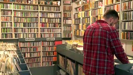 Sam Buys His FIRST Vinyl Record!