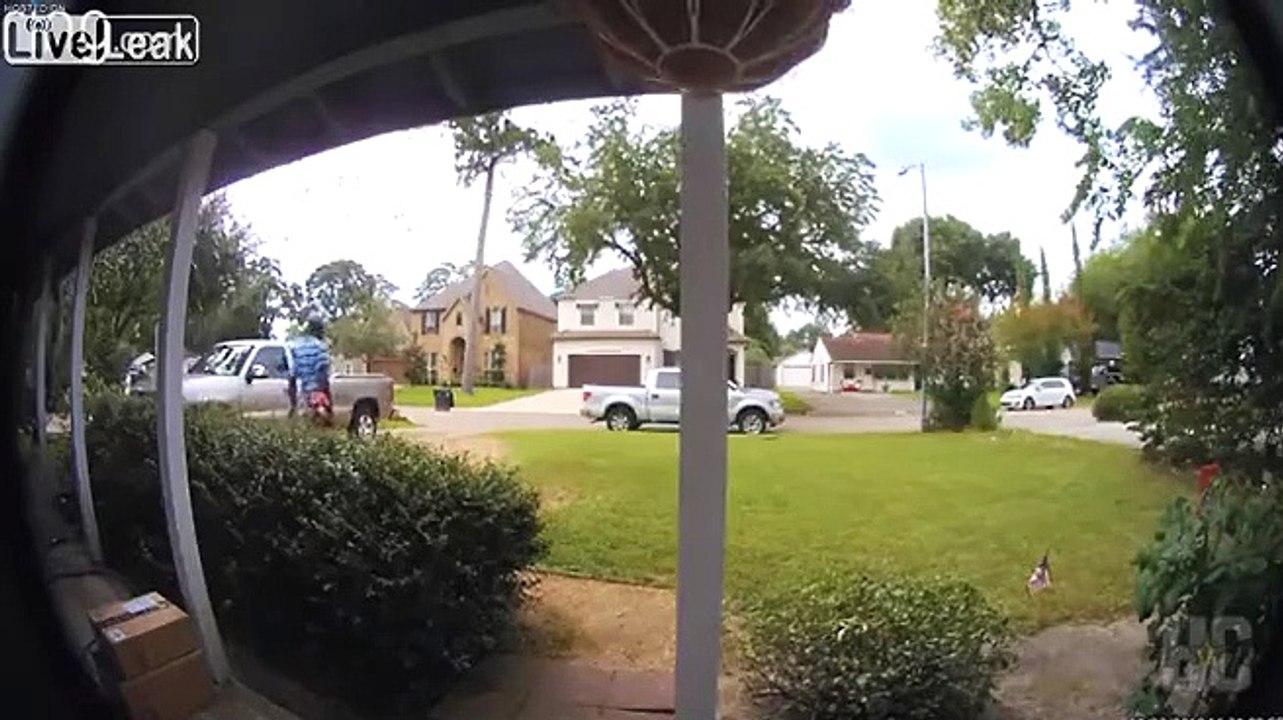 Braquage : il vole.. un souffleur de feuilles au jardinier en plein jour !