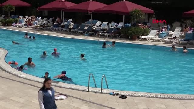 Afyonkarahisar'daki termal otellerde bayram yoğunluğu yaşandı