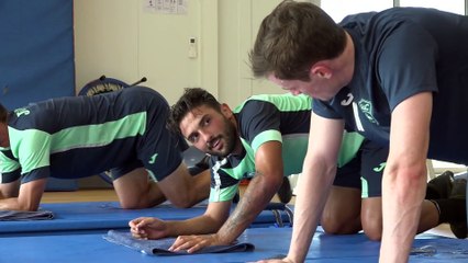 Séance physique d'Umut Meras et d'Ayman Ben Mohamed ce vendredi matin