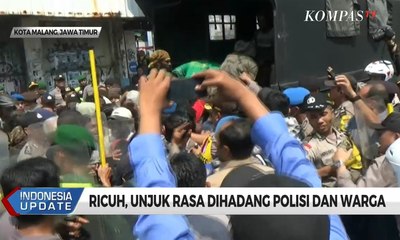 Ricuh, Unjuk Rasa Dihadang Polisi dan Warga