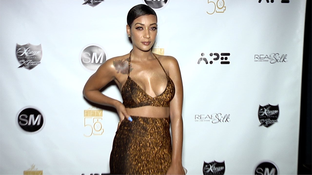 Bre Dukes “Models Vs Influencers All Gold Party” Red Carpet