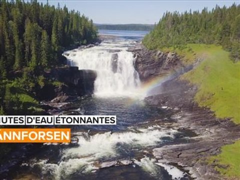 Chutes d'eau étonnantes: l'une des plus belles cascades de Suède
