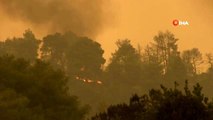 Yunanistan'daki orman yangını 3 gündür söndürülemiyor