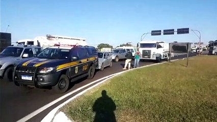 Seis veículos se envolvem em engavetamento na BR-277