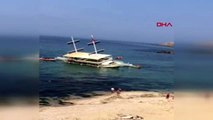 Sinop'ta gezi teknesi yan yattı, yolcular tahliye edildi -1