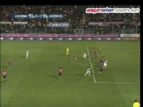 But (3-0) David Trézéguet Livourne-Juventus 01-2008