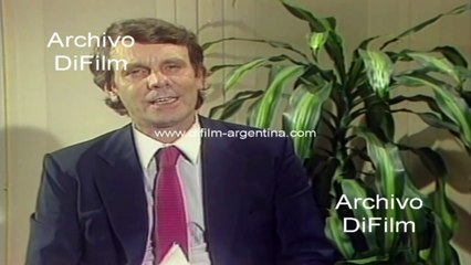 Mario Sapag en sketch imitando a Carlos Saul Menem 1989
