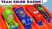 Hot Wheels and Disney Pixar Cars 3 Lightning McQueen Learn Colors Team Challenge Racing with DC Comics and Toy Story 4 Heroes Full Episode English