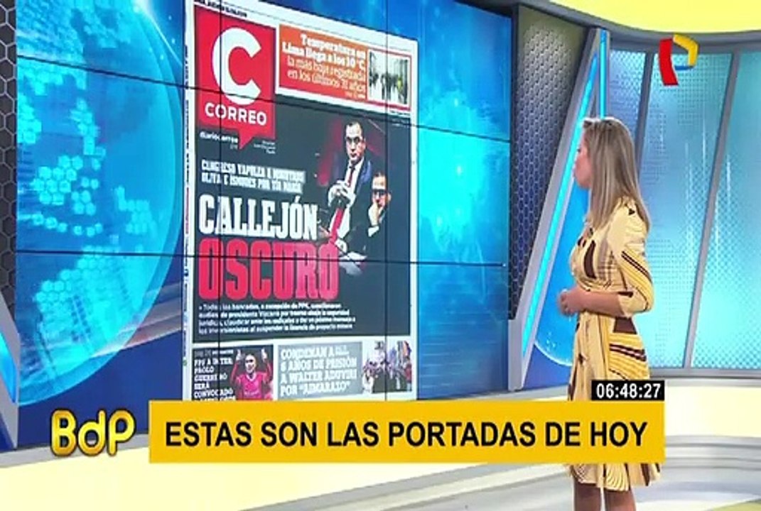 Las principales portadas de diarios locales est...