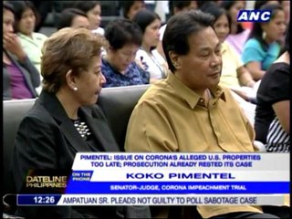 Info on Corona US property 'too late': Koko