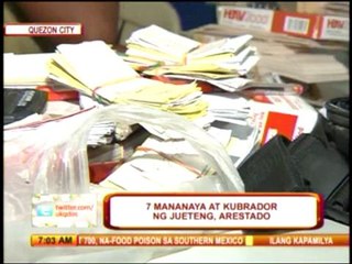 7 nabbed in QC for jueteng