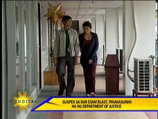 DOJ to charge Bar exams blast suspect