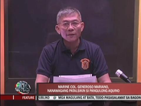 Marine officer calls for PNoy’s ouster