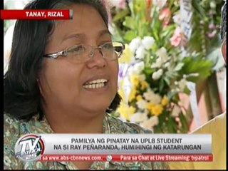 Kin seek justice for slain UPLB student