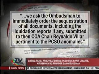Solons file plunder charges vs GMA, Uriarte